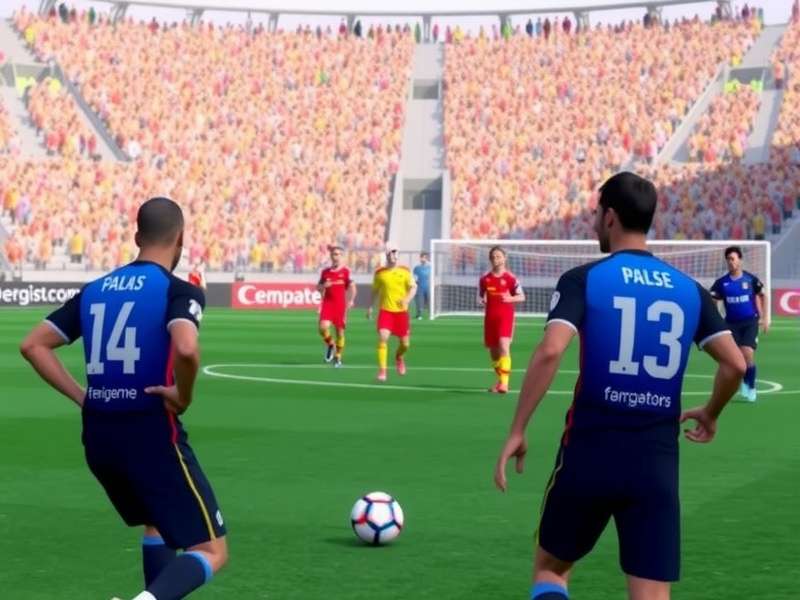 PES 2020 Mobile gameplay showing tactical camera and player controls