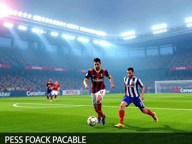 Evolution of PES football games for PC from 2015 to 2024 showcasing graphics improvements