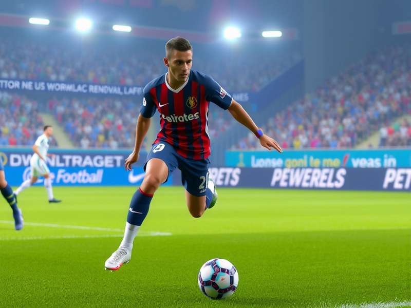 PES Football 2025 gameplay screenshot showing realistic graphics