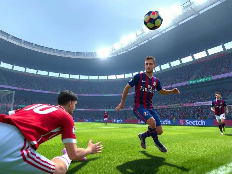 PES Football 2025 gameplay screenshot showing realistic graphics
