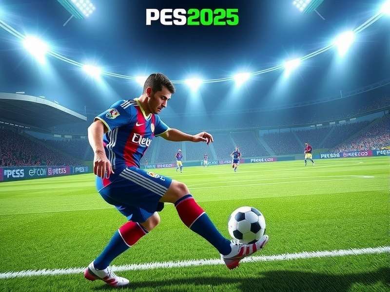 PES Football 2025 Gameplay Screenshot Showing Enhanced Graphics