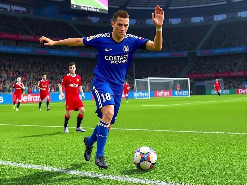 eFootball 2024 gameplay screenshot showing realistic player graphics