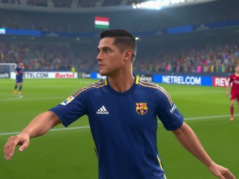 PES Football Life 26 Gameplay Screenshot showing a stunning in-match scene