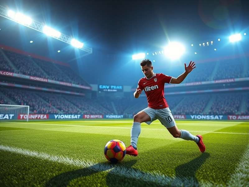 PES Football 2024 Gameplay Screenshot showing a match in progress