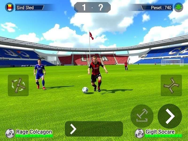 PES Football PC gameplay screenshot showing realistic graphics and stadium atmosphere