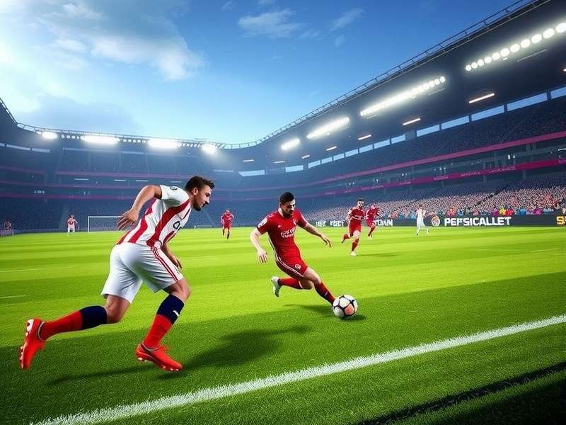 PES Football gameplay on PS5 showing realistic graphics
