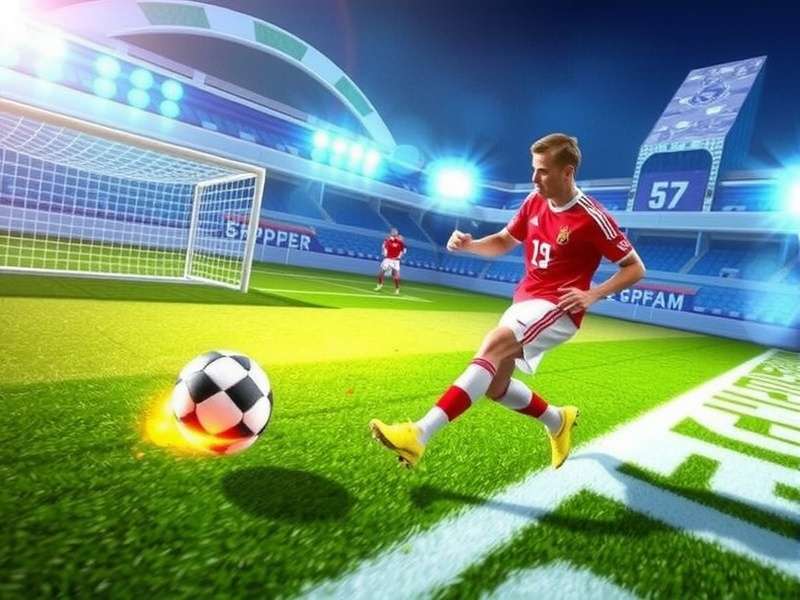 E Football Game intense match moment showing realistic graphics