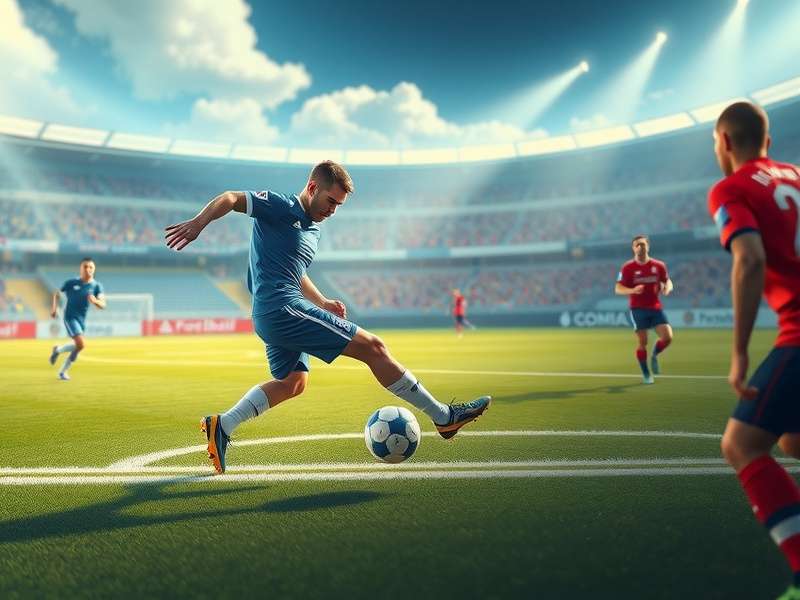 Efootball PES gameplay screenshot showing a realistic football match