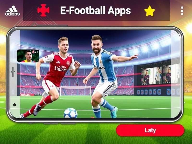 Efootball Apk gameplay screenshot showing realistic graphics