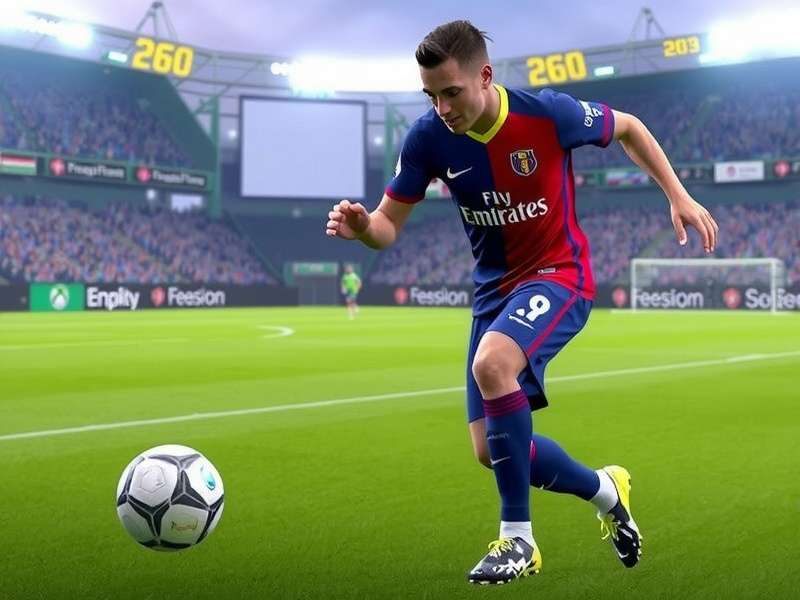 PES 2025 Xbox Series X gameplay screenshot showing realistic player graphics