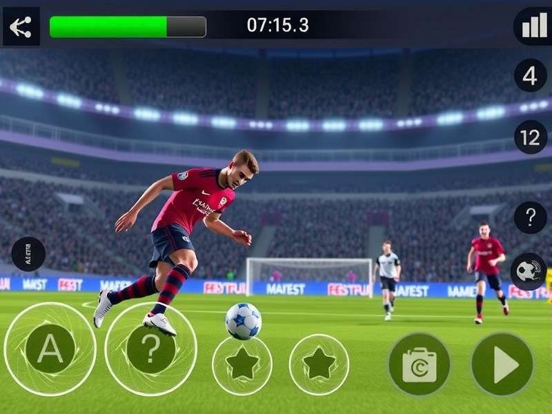 PES Football 2024 Mobile gameplay screenshot showing realistic graphics and player faces