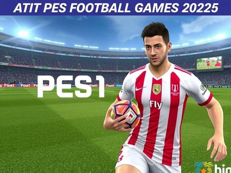 PES Football 2025 gameplay screenshot showing realistic player action
