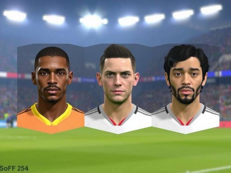 PES Football Life 25 face comparison showing realistic player likeness