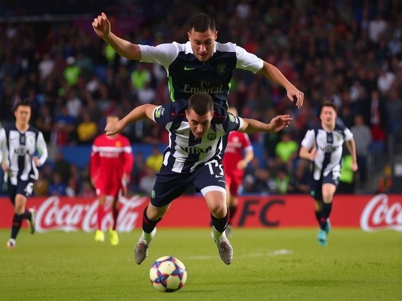 Efutbol PES Football gameplay screenshot showing realistic player action