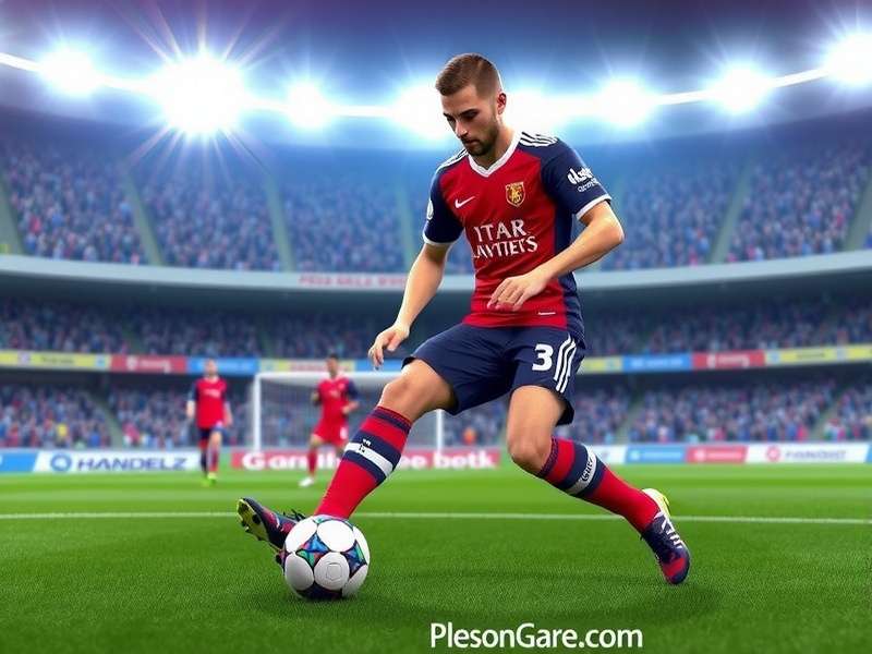 PES Football Game on PC screen with controller