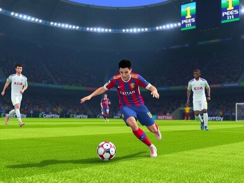 PES Football 2023 exciting gameplay on PC screen