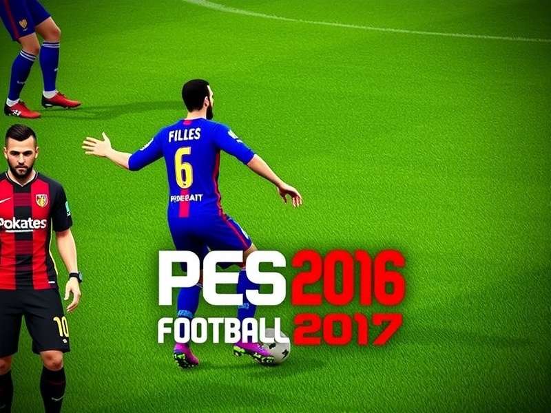 PES 2017 Gameplay screenshot showing realistic player motion