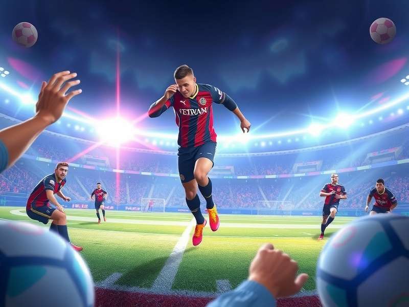 Konami Efootball 2024 gameplay screenshot showing realistic player graphics