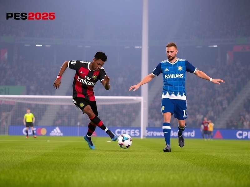 PES Football 2025 PS5 Gameplay Screenshot showing realistic graphics