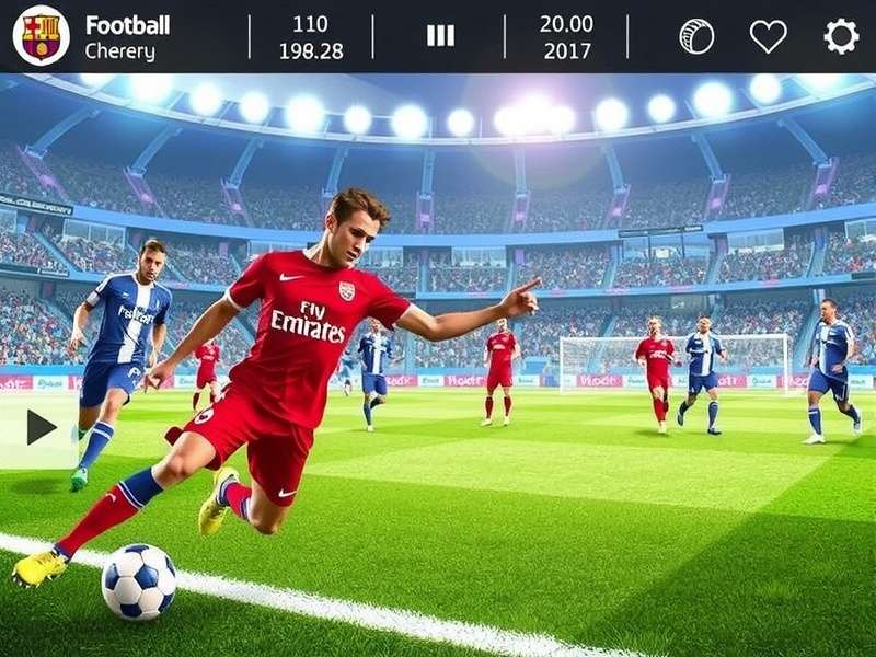 Football Apk gameplay on mobile device