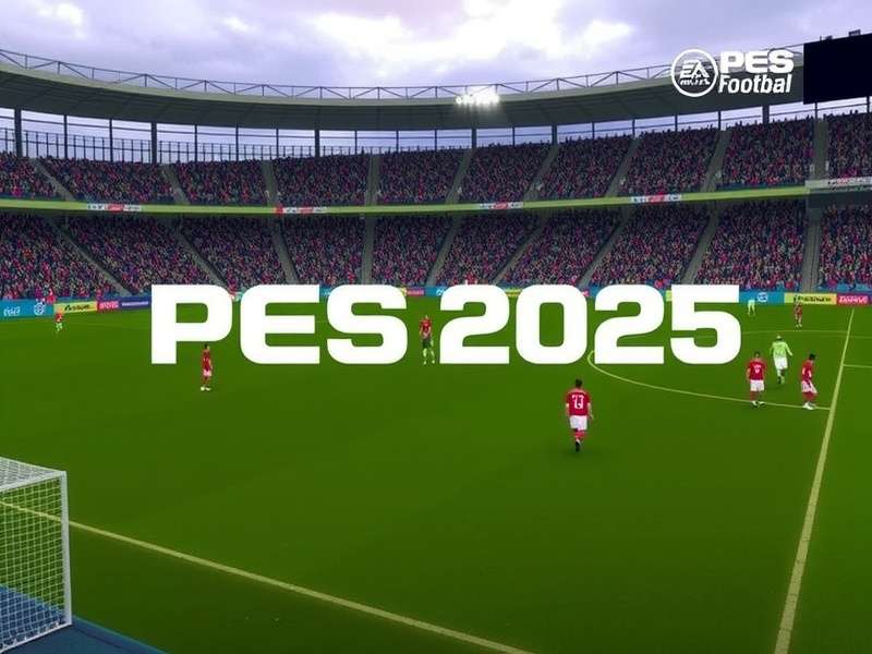 PES Football 2025 gameplay screenshot showing realistic graphics