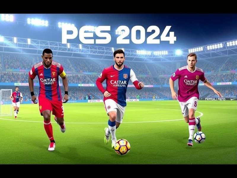 PES Football 2024 Apk gameplay screenshot showing stunning graphics and realistic player models