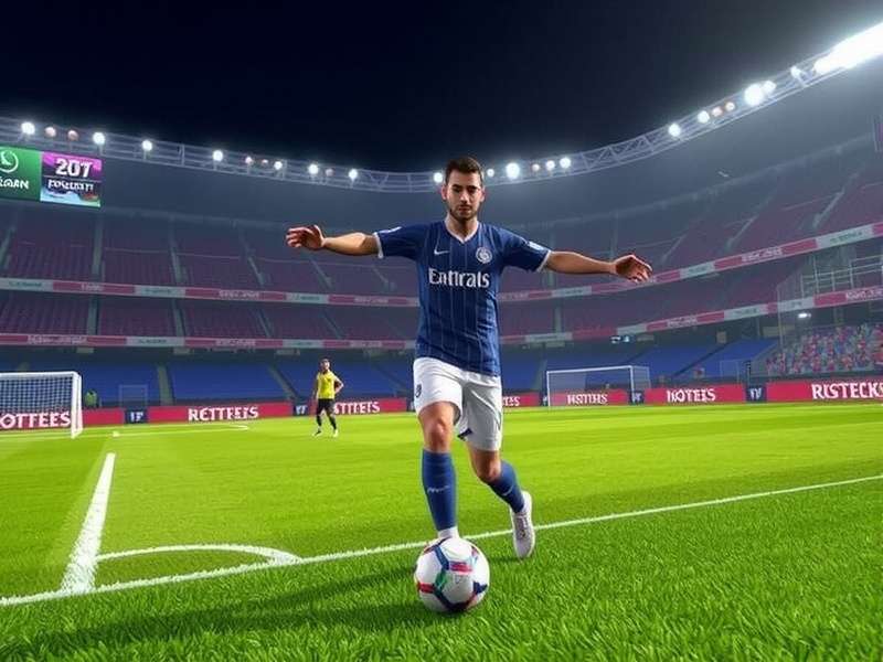 PES Football 2024 PC gameplay screenshot showing realistic graphics