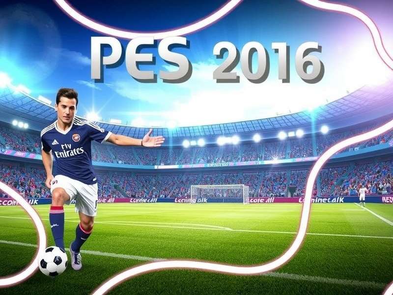 PES Football Game Free Download hero image showing football and goal