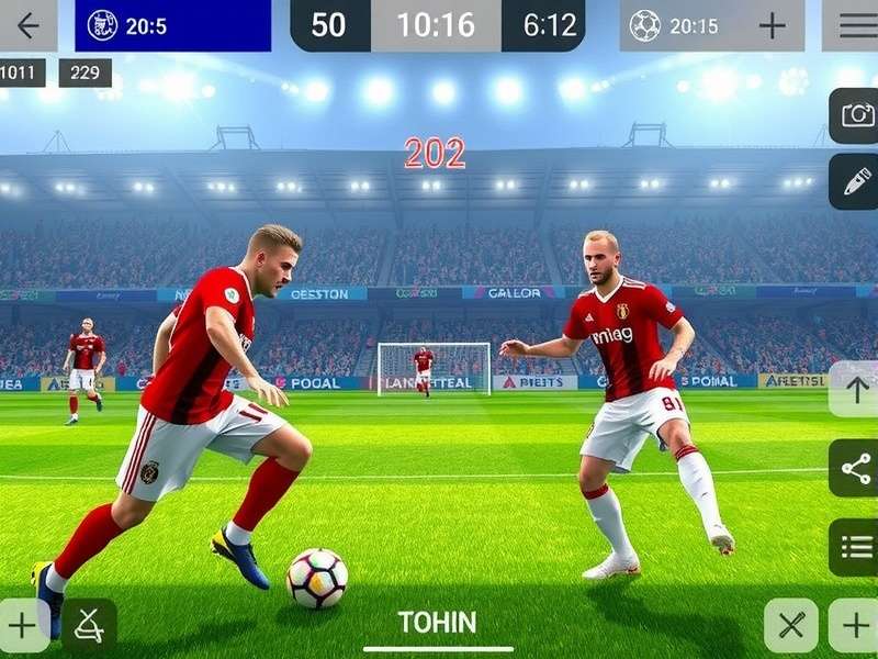 Pes Football 2024 Ppsspp gameplay screenshot featuring next-gen football action on mobile