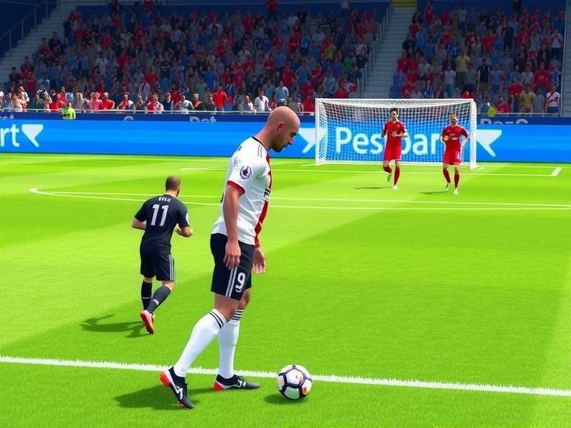 Pes Football 2025 gameplay screenshot showing dribbling mechanics