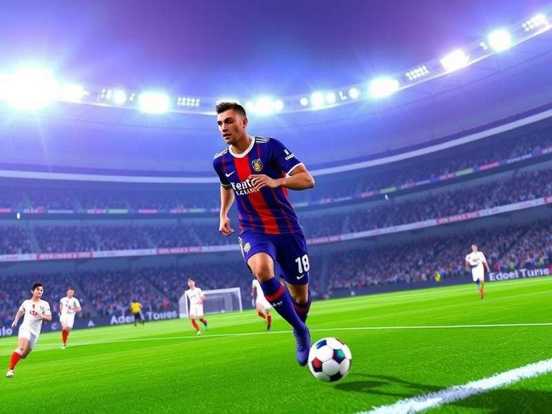 PES Football 2022 gameplay action shot with players on the pitch